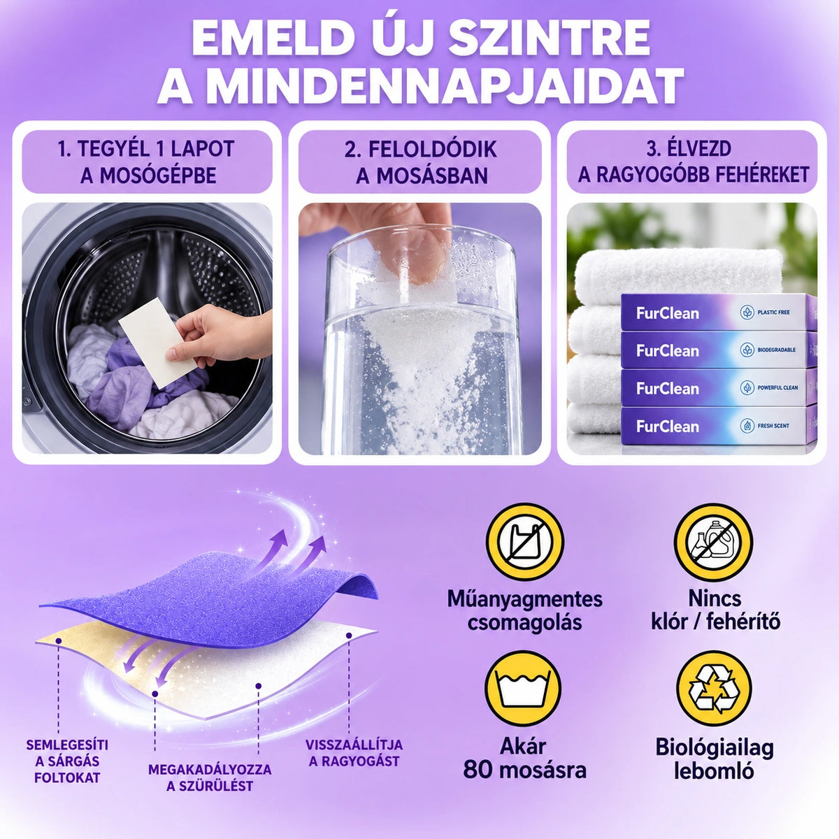 FurClean Fehérítő Lap