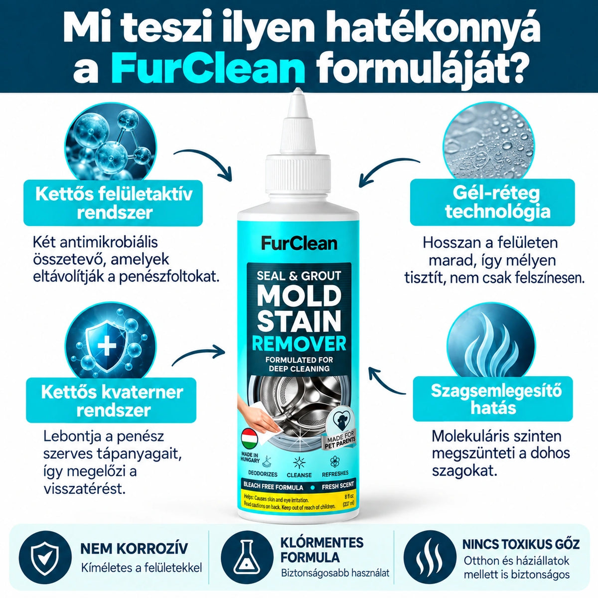 Penészfolt Eltávolító Gél